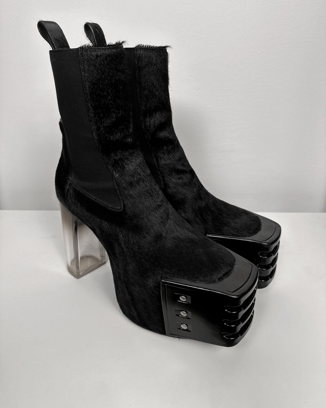 Rick Owens Ponyhair Kiss Heel boots